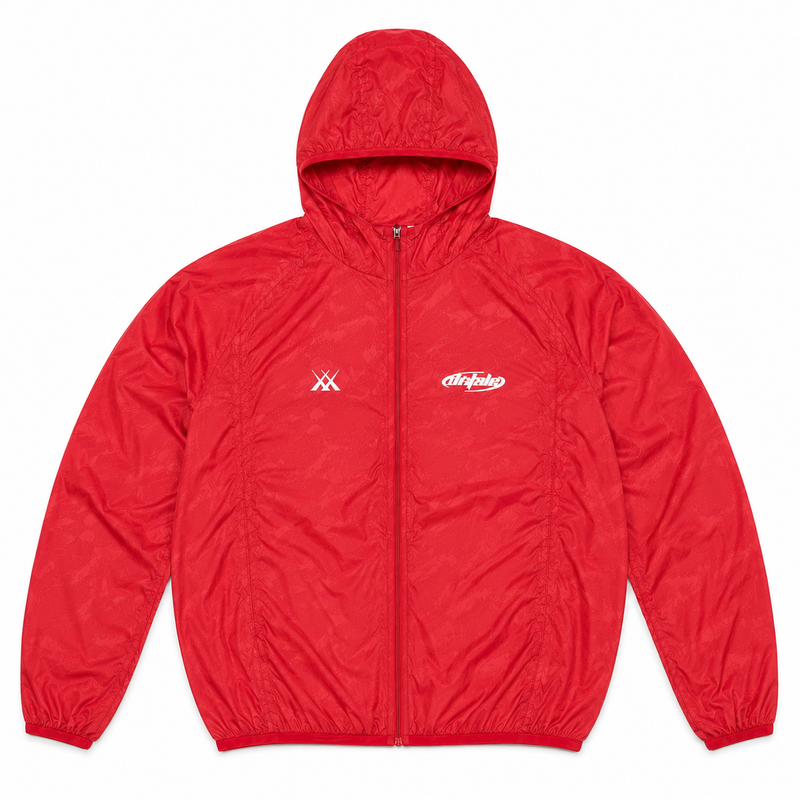 Core Grid Windbreaker *Red*